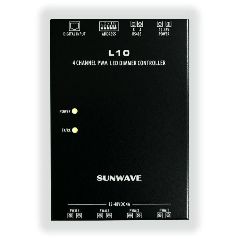 L10 4Ch DC PWM LED節能照明調光控制器