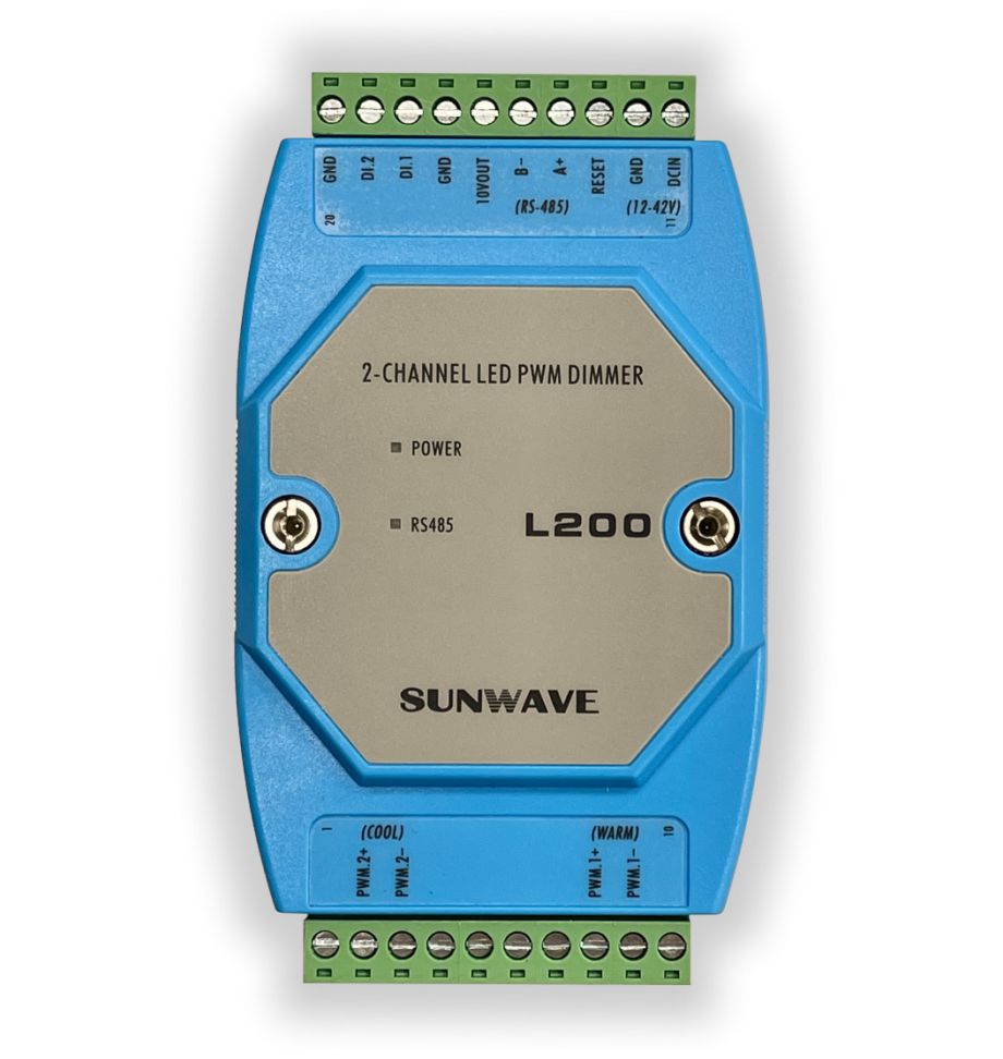 L200 2Ch DC PWM LED節能照明調光控制器